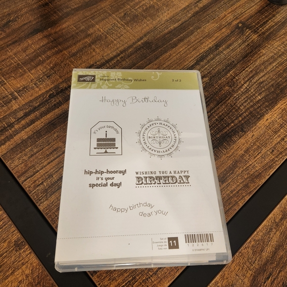 Stampin' Up! Rubber Stamp 5 Set Collection Happiest Birthday Banner Blast Pretty - Picture 7 of 10